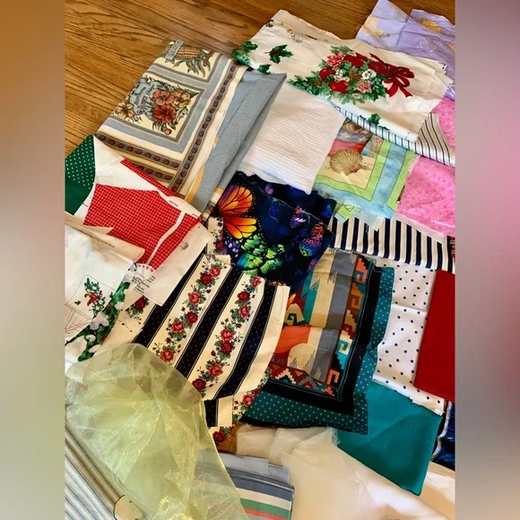 VTG LOT 13 Lb Fabric Quilting Crafts Country Patriotic Apron Concard Kessler - Picture 3 of 15